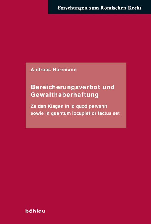 Produktbild: Bereicherungsverbot und Gewalthaberhaftung