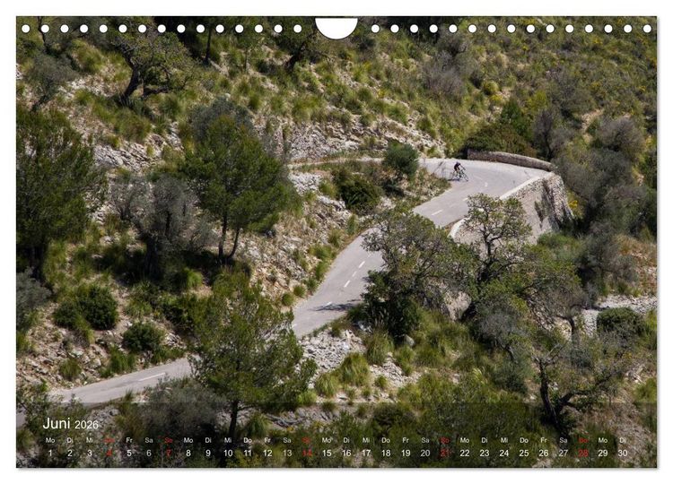 Produktbild: Mit dem Rennrad auf Mallorca (Wandkalender 2026 DIN A4 quer), CALVENDO Monatskalender