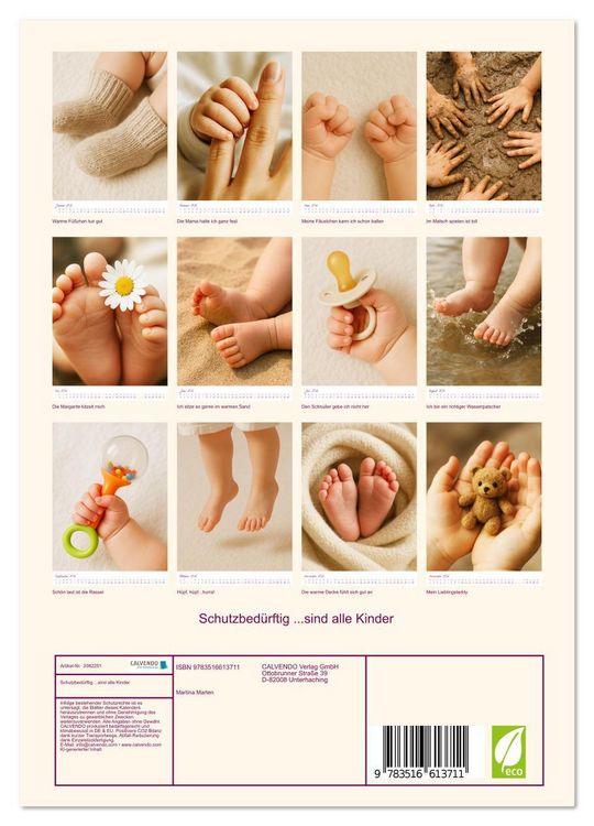 Produktbild: Schutzbed&uuml;rftig ...sind alle Kinder (Wandkalender 2026 DIN A4 hoch), CALVENDO Monatskalender