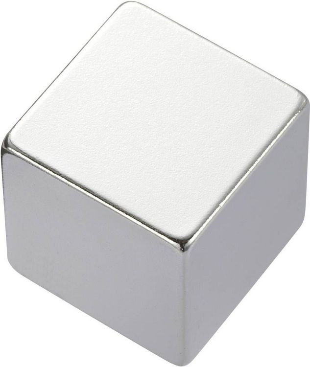 Produktbild: Conrad Components 505949 Permanent-Magnet W&uuml;rfel (L x B x H) 10 x 10 x 10 mm N45 1.33 - 1.37 T Grenztemperatur (max.): 80 &deg;C