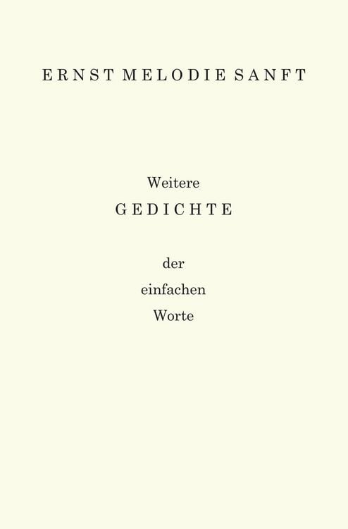 Produktbild: Weitere Gedichte