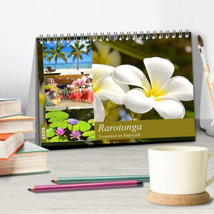Produktbild: Rarotonga - Trauminsel im S&uuml;dpazifik. (Tischkalender 2026 DIN A5 quer), CALVENDO Monatskalender