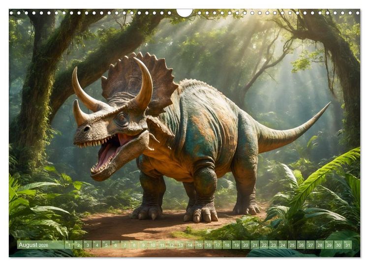 Produktbild: Eine Reise in die Vergangenheit - Entdeckung der Tierwelt (Wandkalender 2026 DIN A3 quer), CALVENDO Monatskalender