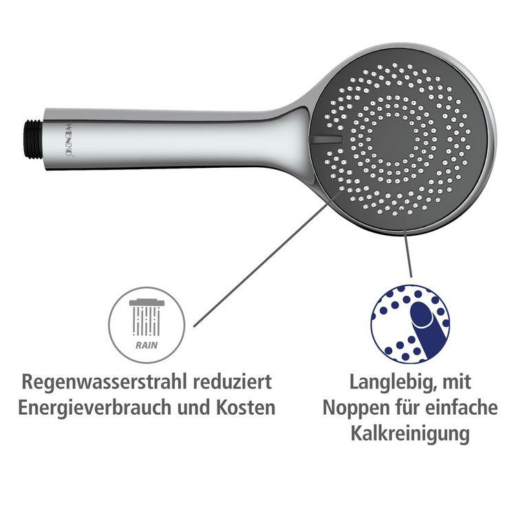 Produktbild: Duschkopf &Oslash; 9,5 cm, Universal-Handbrause