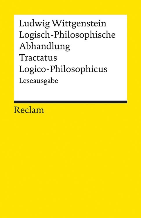 Produktbild: Logisch-Philosophische Abhandlung. Tractatus Logico-Philosophicus