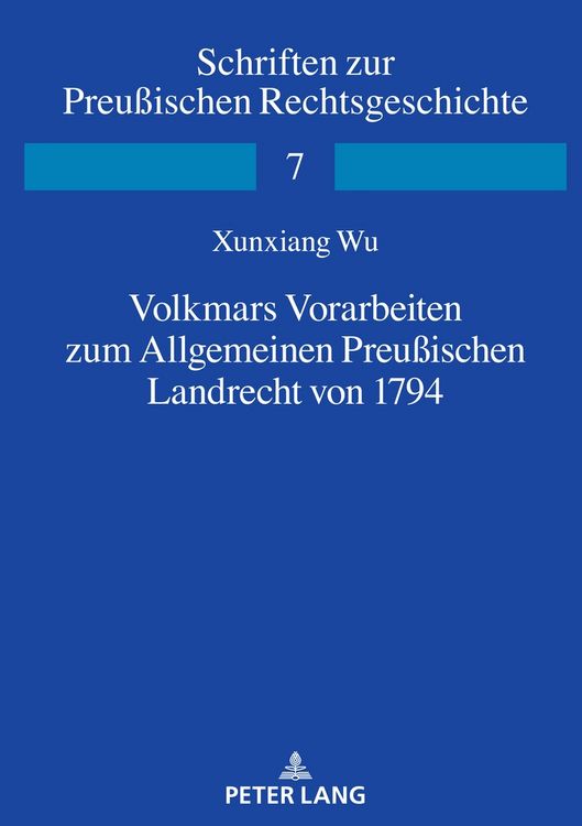 Produktbild: Volkmars Vorarbeiten zum Allgemeinen Preu&szlig;ischen Landrecht von 1794