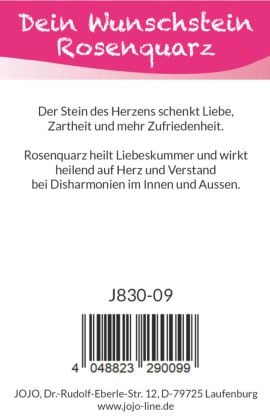 Produktbild: Dein Wunschstein, Rosenquarz - Liebe