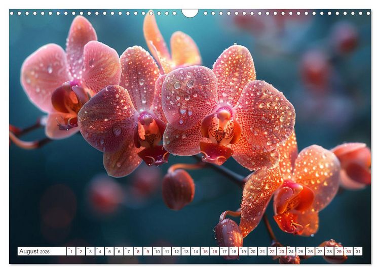 Produktbild: Orchideen - farbenfroh durchs Jahr (Wandkalender 2026 DIN A3 quer), CALVENDO Monatskalender