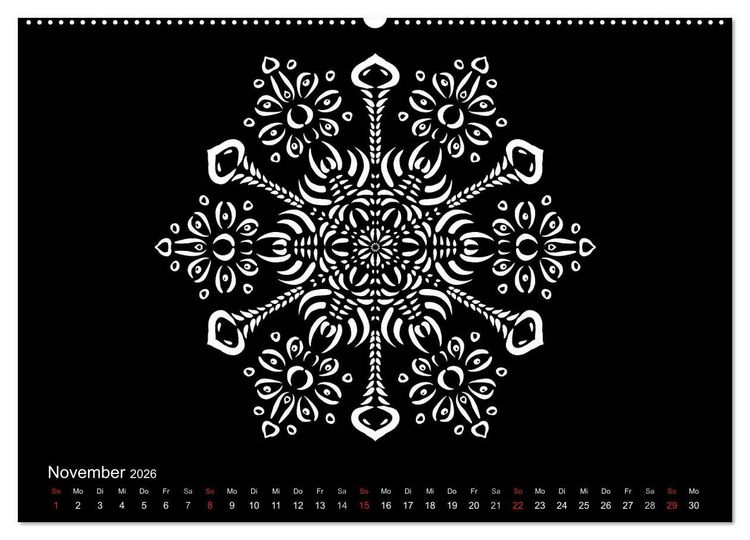 Produktbild: Entspannung und Ruhe durch Mandalas (Wandkalender 2026 DIN A2 quer), CALVENDO Monatskalender