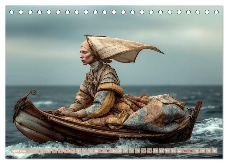 Produktbild: Seelenreise durch Wind und Wellen (Tischkalender 2026 DIN A5 quer), CALVENDO Monatskalender