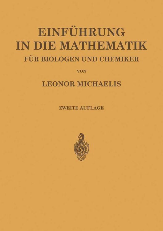 Produktbild: Einf&uuml;hrung in die Mathematik f&uuml;r Biologen und Chemiker