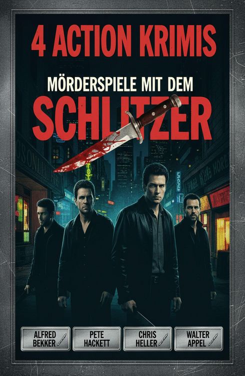 Produktbild: 4 Action Krimis: M&ouml;rderspiele mit dem Schlitzer