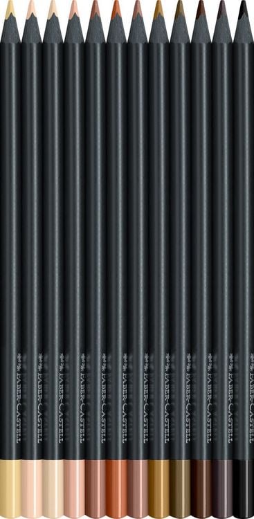 Produktbild: Faber-Castell Buntstifte Black Edition, Skin Tones, 12er Set