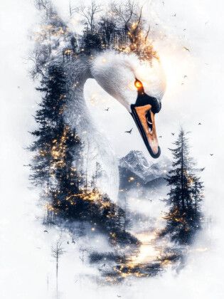Produktbild: CALVENDO Puzzle Majest&auml;tischer Schwan | 1000 Teile Lege-Gr&ouml;&szlig;e 64x48cm Foto-Puzzle f&uuml;r gl&uuml;ckliche Stunden