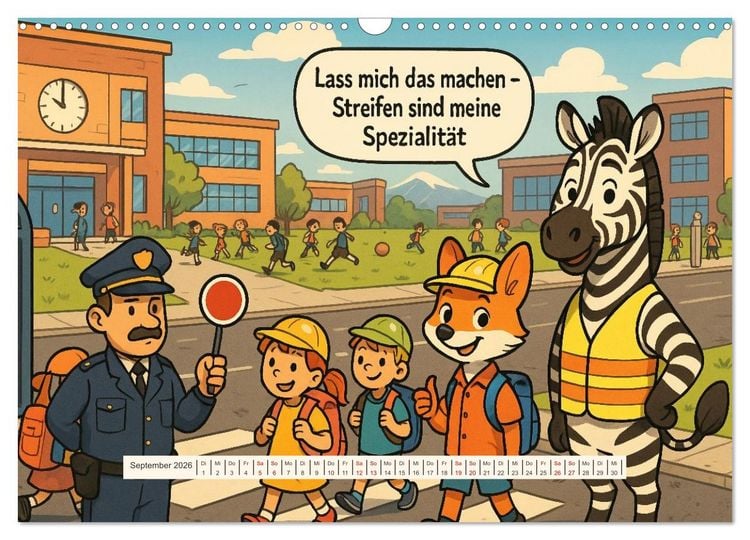 Produktbild: Tierischer Humor im Alltag (Wandkalender 2026 DIN A3 quer), CALVENDO Monatskalender