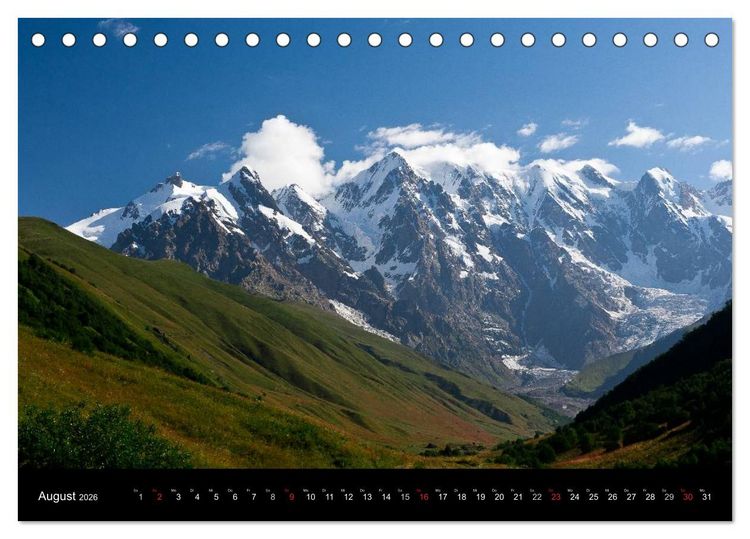 Produktbild: Impressionen aus Georgien (Tischkalender 2026 DIN A5 quer), CALVENDO Monatskalender