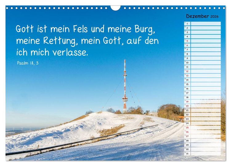 Produktbild: Heimat Hesselberg (Wandkalender 2026 DIN A3 quer), CALVENDO Monatskalender