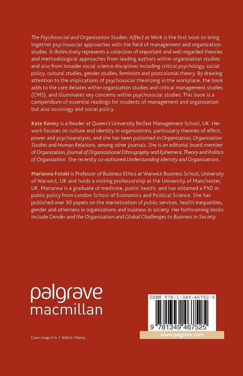 Produktbild: The Psychosocial and Organization Studies