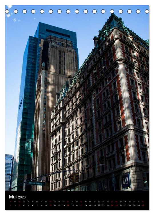 Produktbild: New York - Blickwinkel (Tischkalender 2026 DIN A5 hoch), CALVENDO Monatskalender