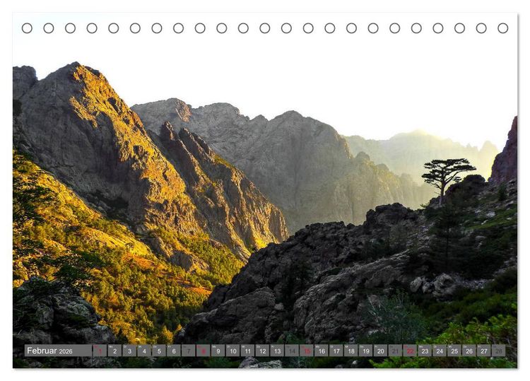 Produktbild: Korsika - Weitwanderweg GR 20 (Tischkalender 2026 DIN A5 quer), CALVENDO Monatskalender