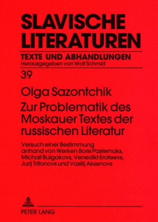 Produktbild: Zur Problematik des Moskauer Textes der russischen Literatur