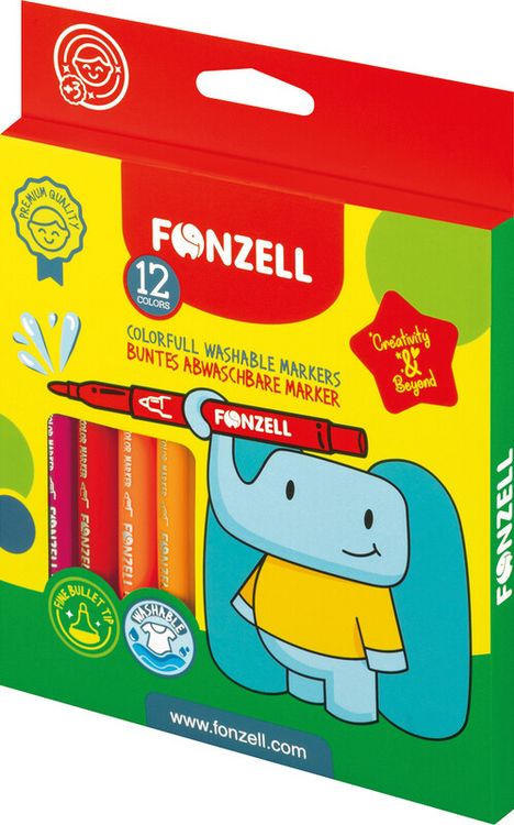 Produktbild: Marker auswaschbar kids 12er