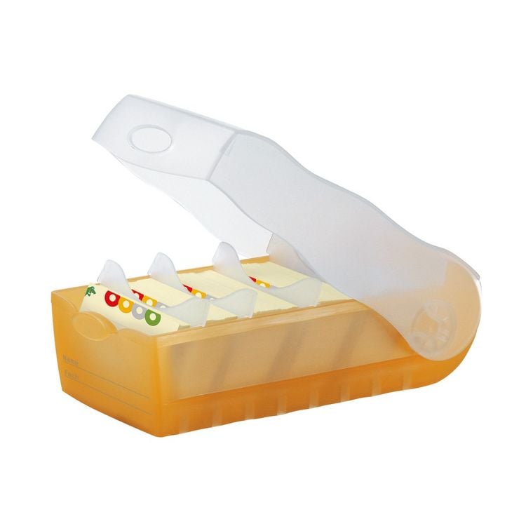 Produktbild: CROCO Lern-, Telefon- und Karteibox A 8 (orange/trans. klar)