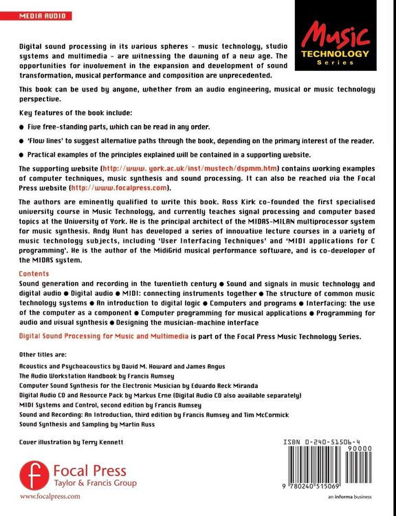 Produktbild: Digital Sound Processing for Music and Multimedia