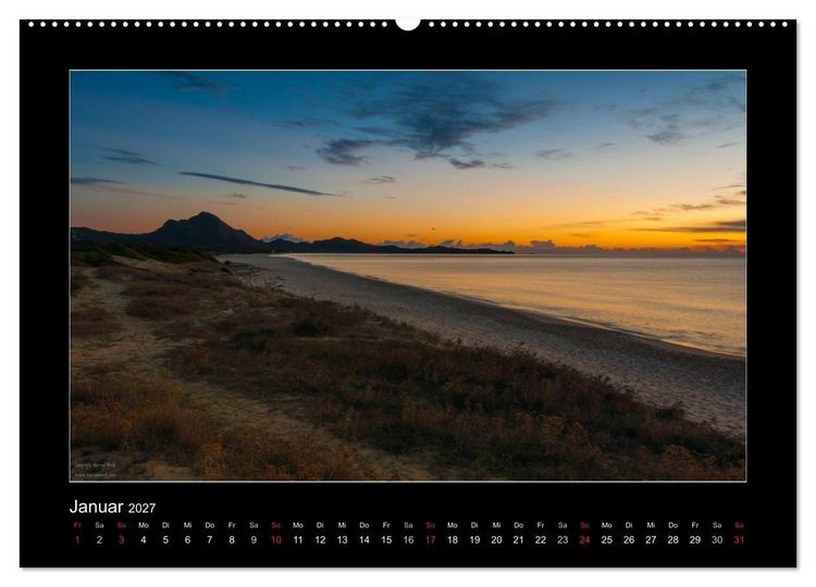 Produktbild: Die Trauminsel Sardinien (hochwertiger Premium Wandkalender 2027 DIN A2 quer), Kunstdruck in Hochglanz