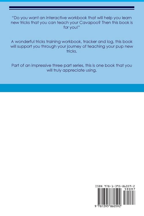 Produktbild: Cavapoo Tricks Training Cavapoo Tricks & Games Training Tracker & Workbook. Includes