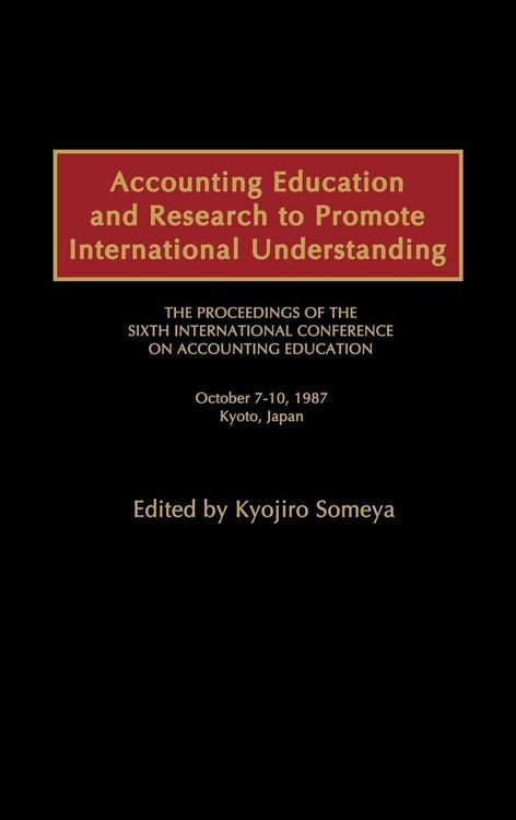 Produktbild: Accounting Education and Research to Promote International Understanding