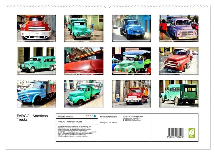 Produktbild: FARGO - American Trucks (hochwertiger Premium Wandkalender 2026 DIN A2 quer), Kunstdruck in Hochglanz