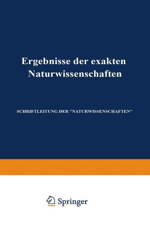 Produktbild: Ergebnisse der Exakten Naturwissenschaften