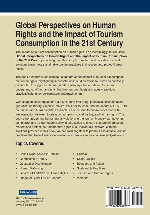 Produktbild: Global Perspectives on Human Rights and the Impact of Tourism Consumption in the 21st Century