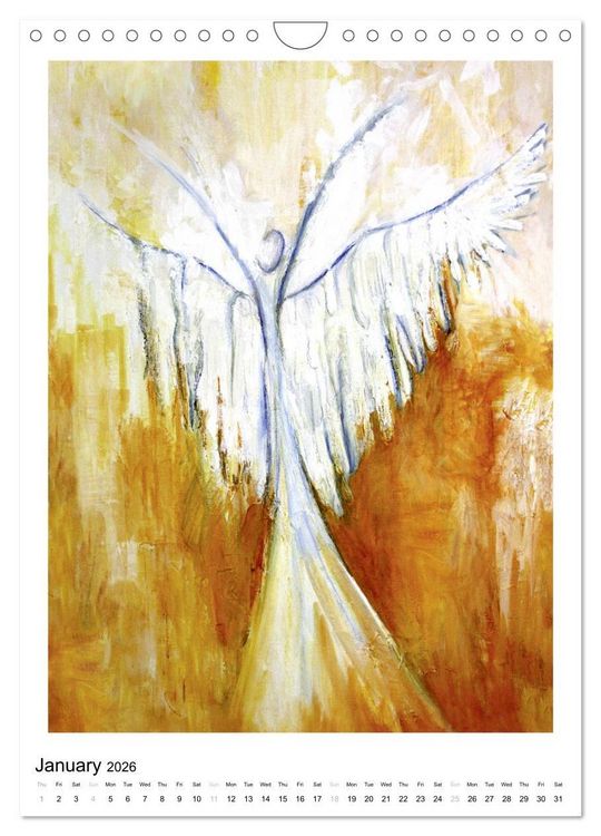 Produktbild: Angel paintings (Wall Calendar 2026 DIN A4 portrait), CALVENDO 12 Month Wall Calendar