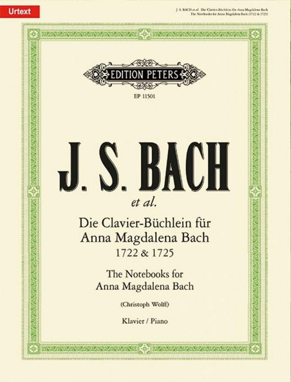 Produktbild: Die Clavier-Büchlein für Anna Magdalena Bach 1722 & 1725 -Urtext- (Auswahlausgabe · Selected Pieces)