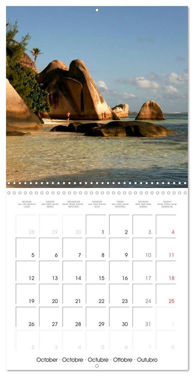 Produktbild: dream beaches - Seychelles (Wall Calendar 2026 12 &times; 12 Inch) CALVENDO 12 Month Wall Calendar