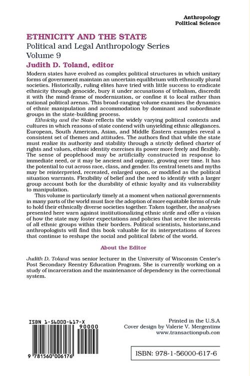 Produktbild: Ethnicity and the State
