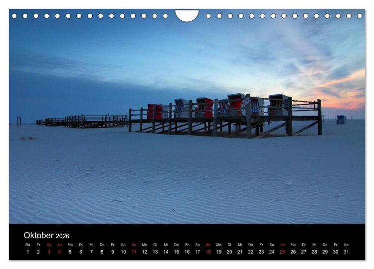 Produktbild: St. Peter-Ording (Wandkalender 2026 DIN A4 quer), CALVENDO Monatskalender