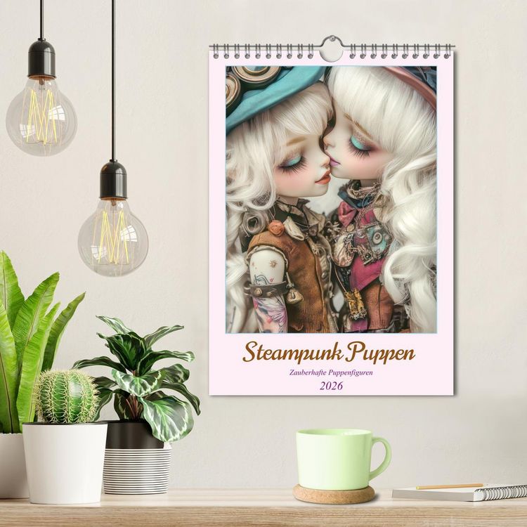 Produktbild: Steampunk Puppen &ndash; Zauberhafte Puppenfiguren (Wandkalender 2026 DIN A4 hoch), CALVENDO Monatskalender