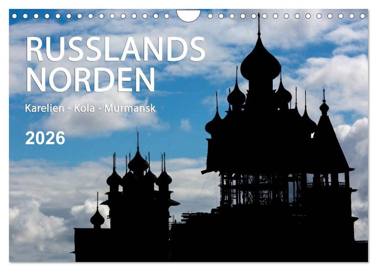 Produktbild: Russlands Norden 2026 (Wandkalender 2026 DIN A4 quer), CALVENDO Monatskalender