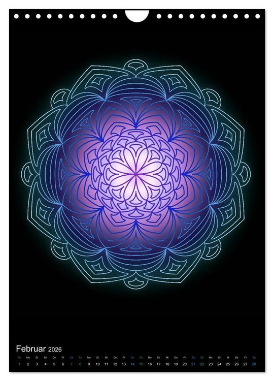 Produktbild: Mandala-Kalender 2026 (Wandkalender 2026 DIN A4 hoch), CALVENDO Monatskalender