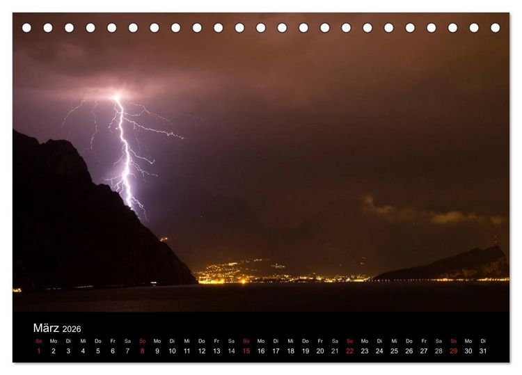 Produktbild: Gardasee / CH-Version (Tischkalender 2026 DIN A5 quer), CALVENDO Monatskalender