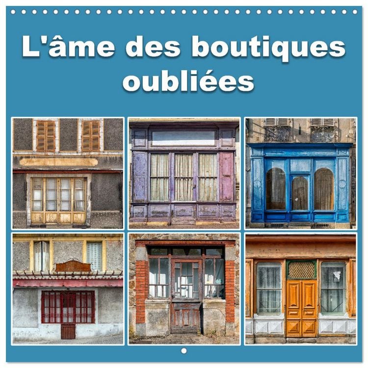 Produktbild: L'&acirc;me des boutiques oubli&eacute;es (Calendrier mural carr&eacute; 2026 30x30 cm) Calendrier double avec une page pour vos prises de notes