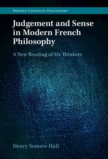 Produktbild: Judgement and Sense in Modern French Philosophy