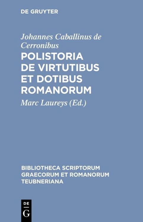 Produktbild: Polistoria de virtutibus et dotibus Romanorum