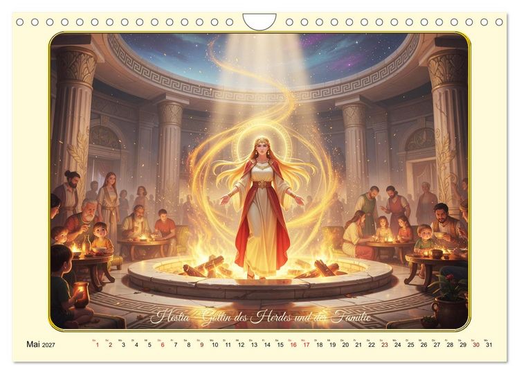 Produktbild: Griechische Gottheiten des Guten (Wandkalender 2027 DIN A4 quer), CALVENDO Monatskalender
