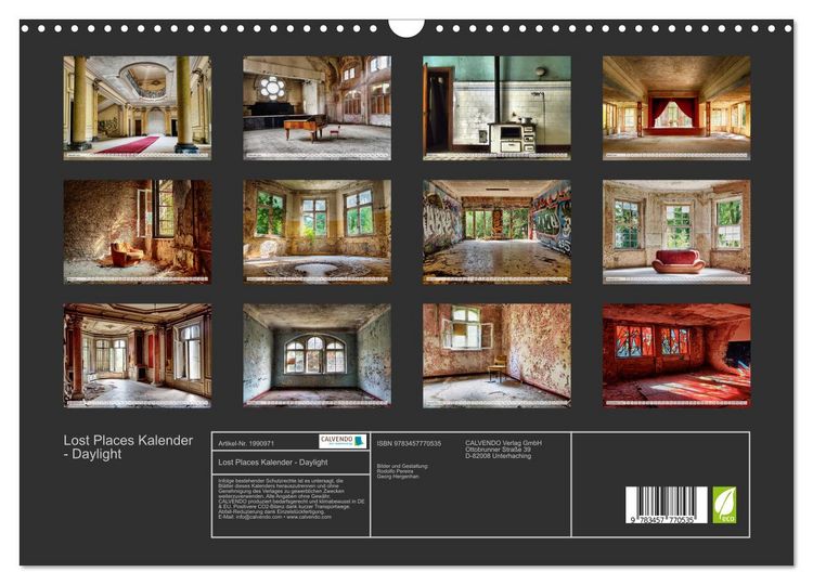 Produktbild: Lost Places Kalender - Daylight (Wandkalender 2026 DIN A3 quer), CALVENDO Monatskalender