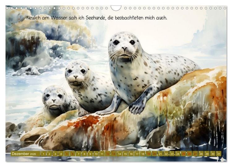 Produktbild: Neulich am Wasser (Wandkalender 2026 DIN A3 quer), CALVENDO Monatskalender