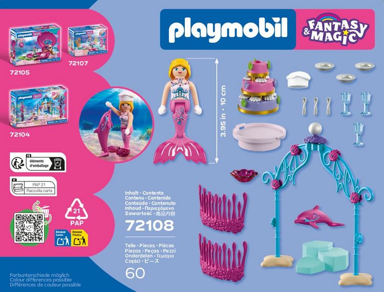 Produktbild: PLAYMOBIL 72108 Unterwasserhochzeits-Buffet